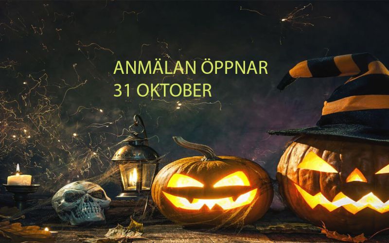 Anmälan öppnar 31 oktober
